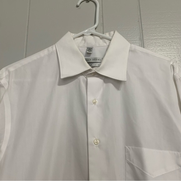 Men’s White Geoffrey Beene Collard Long-Sleeve Button Down Dress Shirt - Picture 5 of 8